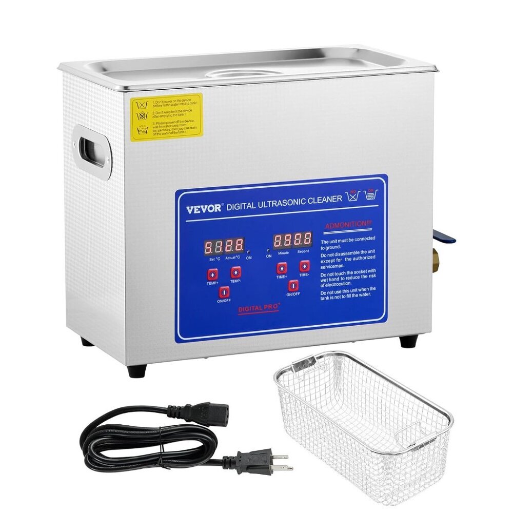 Commercial Ultrasonic Cleaner 6L Professional Ultrasonic Cleaner 40kHz with Digi
